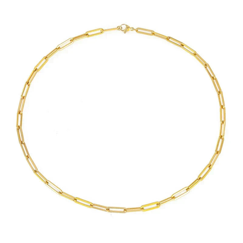Elegante goldene Halskette Archen™, 42cm lang, von Rose & Oliver gefertigt, mit feiner Kette und raffiniertem Design.