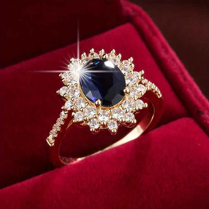 Ring Anel Vionne Saphirae Rose & Oliver aus Gold, mit feinem Design und eleganten Details, das auf dem Bild hervorsticht.