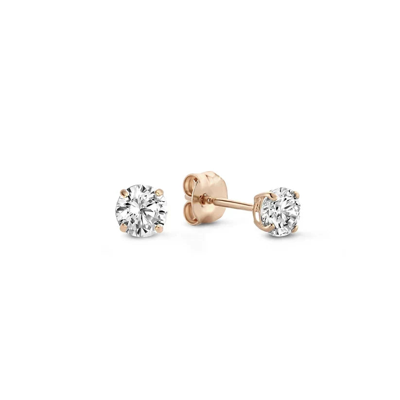 Goldohrringe Larmes™ mit Stein von Rose & Oliver, mit eleganten Details und glänzendem Finish